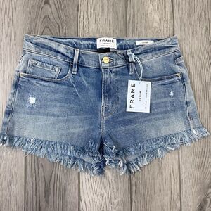 Frame Le Cutoff  Women Size 27 Cotton Denim NEW Jean Short Fray Hem Festival